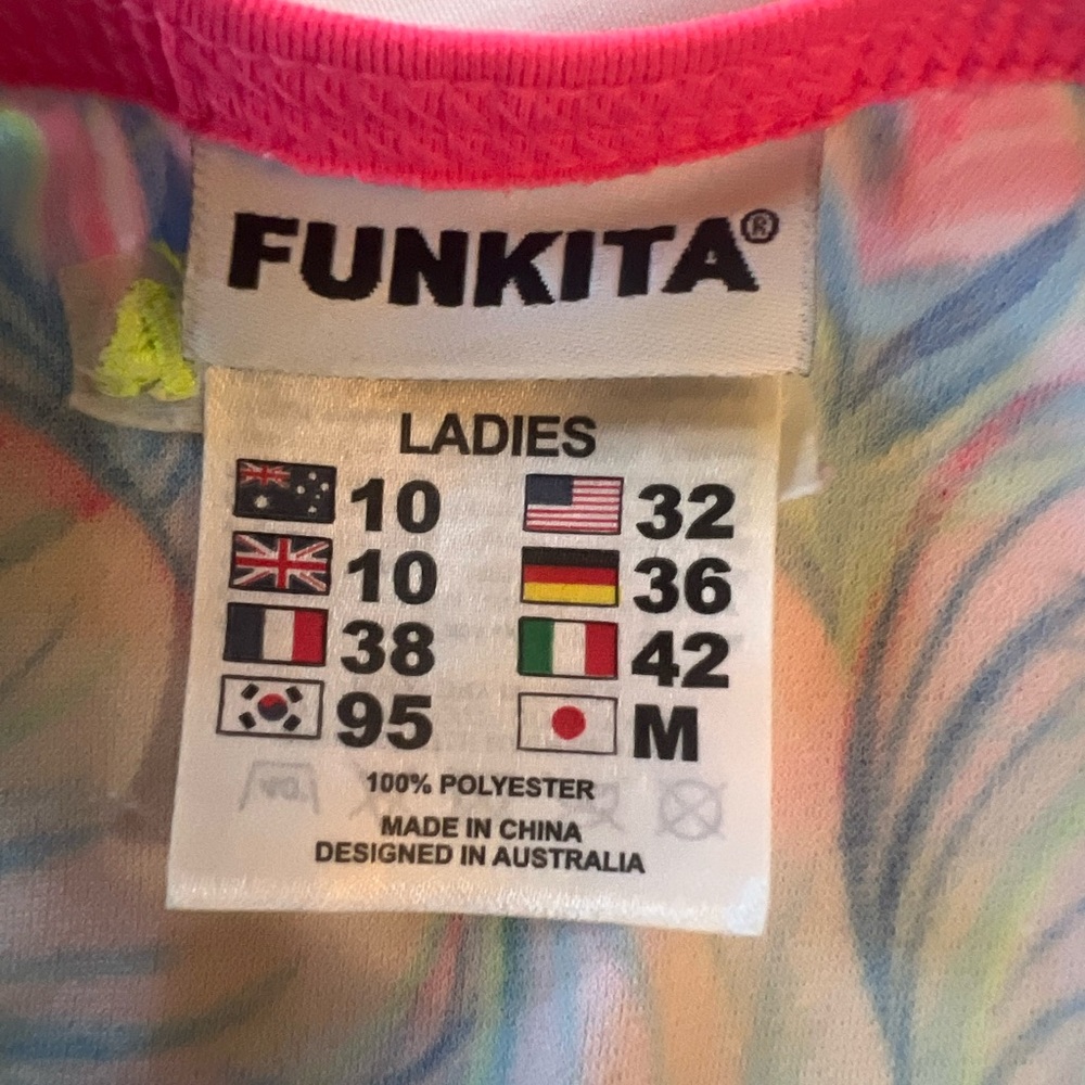 Colorful Leaf Pattern Swimsuit - Picture 3 of 3